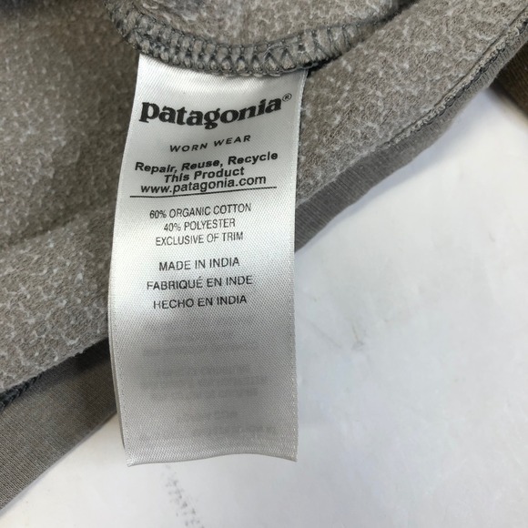 Patagonia Organic Cotton Long‎ Sleeve Raglan Tee Shirt Logo Back Size S - Picture 10 of 12